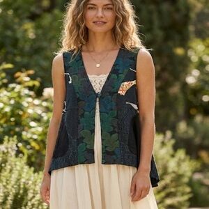Silk Kimono Vest